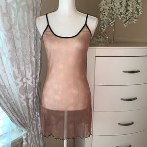 Sheer night sleep dress.